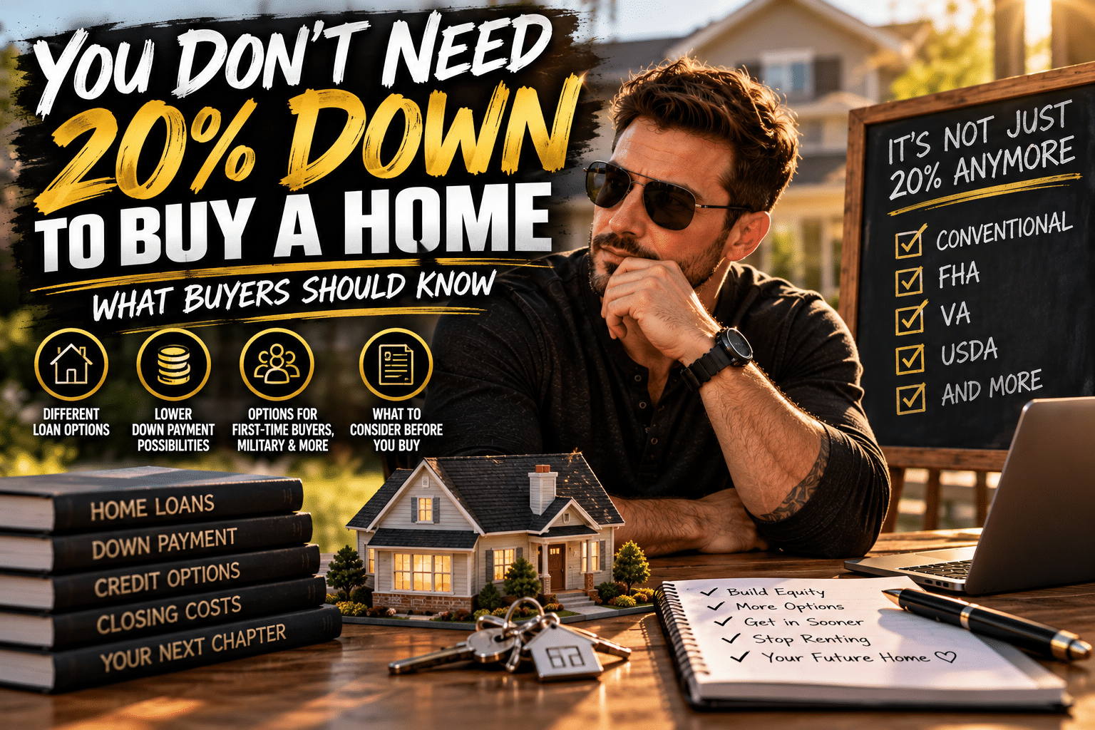 You Don’t Need 20% Down to Buy a Home- What Buyers Should Know!